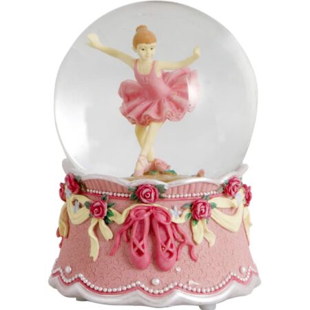Bola musical con bailarina y purpurina - Imagen 2