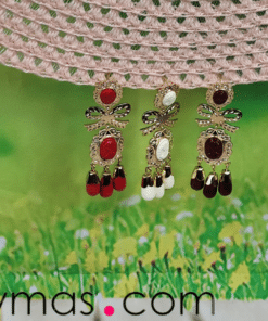 Pendientes de calabaza y camafeo