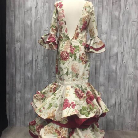 Traje de flamenca estampado y combinado - Imagen 2
