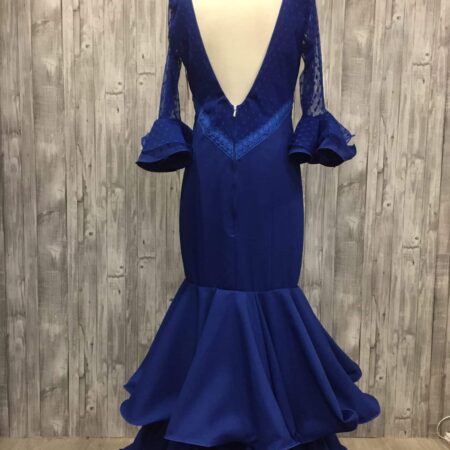Traje de flamenca con cuerpo plumeti Configurar colores - Imagen 2