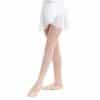 Falda gasa blanca para ballet cruzada de tejido elástico para mayor movilidad