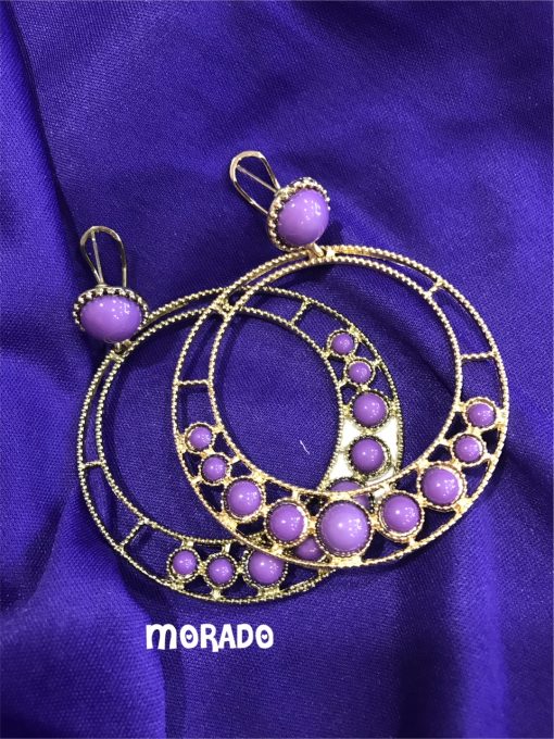 Pendientes de flamenca en aro 1002 - Imagen 4