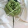 Flor flamenca pequeña fabricada en tela
