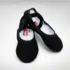 Zapatillas de ballet Happy Dance negras de lona para niña y mujer