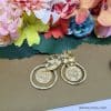 Pendientes aros con moneda