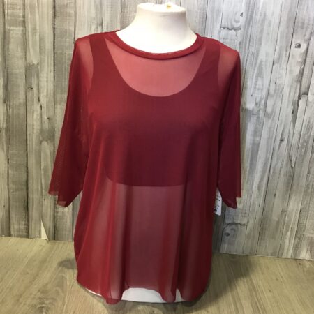 Camiseta urbana gasa con transparencias