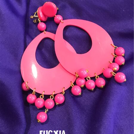 Pendientes de flamenca en colores fuertes - Imagen 3