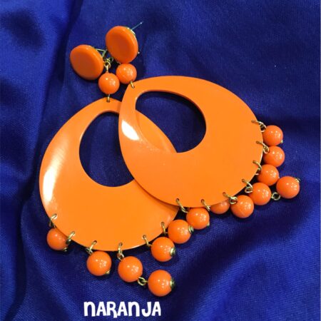 Pendientes de flamenca en colores fuertes - Imagen 2