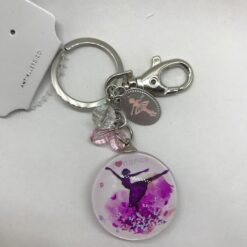Llavero ballet con medalla e imagenes de ballet, un bonito detalle para tus llaves