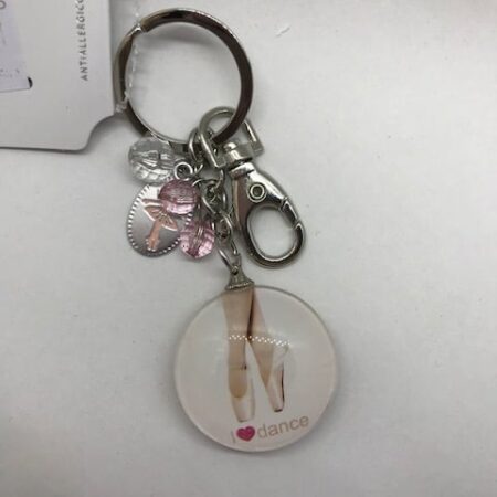 Llavero ballet con medalla e imagenes de ballet, un bonito detalle para tus llaves