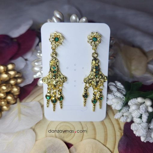 Pendientes traje regional Murciano dorados 364 - Imagen 4