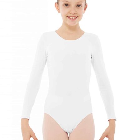Maillot de baile manga larga blanco