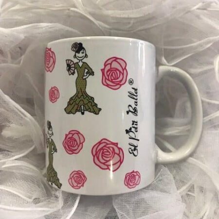 Tazón para desayuno ballet con motivos de danza fabricado en porcelana