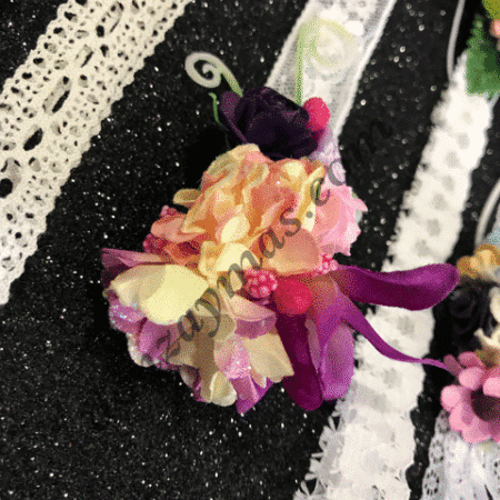 Diadema con flores para bebe 174 - Imagen 3