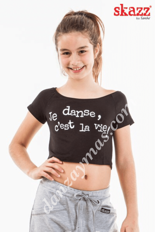 Camiseta de danza para niña Sansha