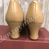 Zapatos de flamenco profesionales Calado de Begoña Cervera en color maquillaje con tacón de carrete