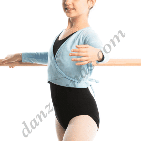 Chaqueta para ballet cruzada manga larga