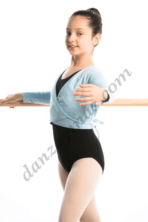 Chaqueta para ballet cruzada manga larga