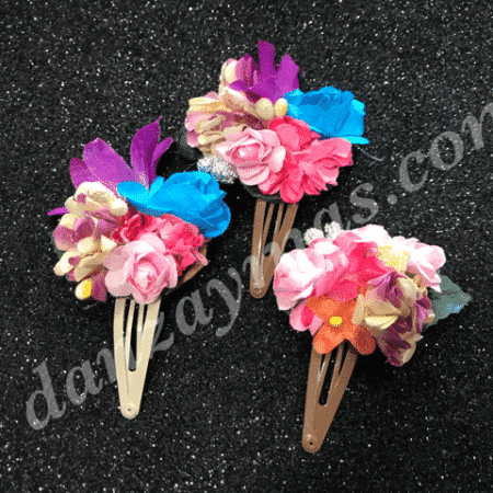 Tocados pelo con flores para niña 173 - Imagen 2