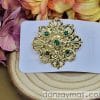 Broche redondo dorado