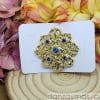 Broche redondo dorado