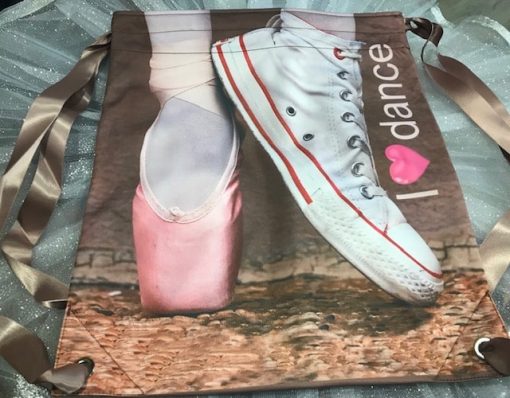 Mochilas para ballet con imagenes de zapatillas de ballet