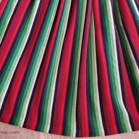 Refajo de listas niña rojo