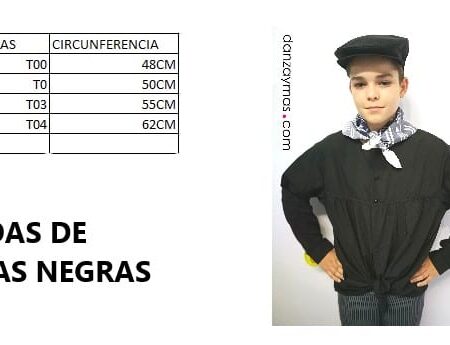 Gorra viejo negra con goma - Imagen 3