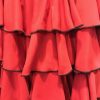 Falda bolera conservatorio de Murcia con cuatro volantes rojos