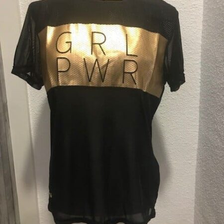 Camisetas para bailar en gasa elástica para mujer semitransparente muy cómoda