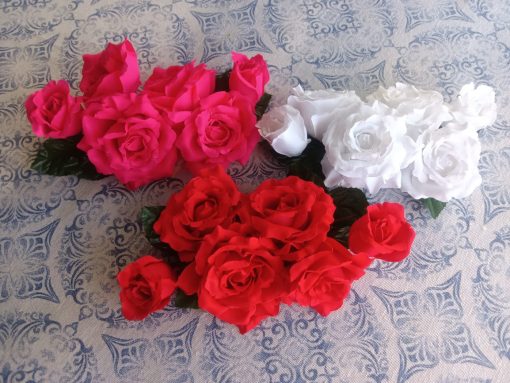 Ramillete de rosas para flamenca