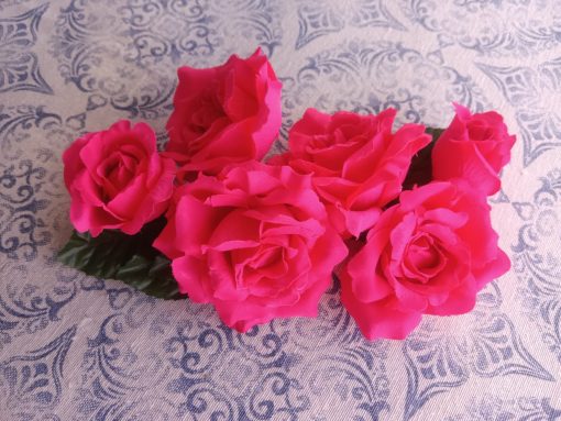 Ramillete de rosas para flamenca