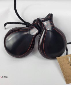 Castañuelas veteadas en rojo