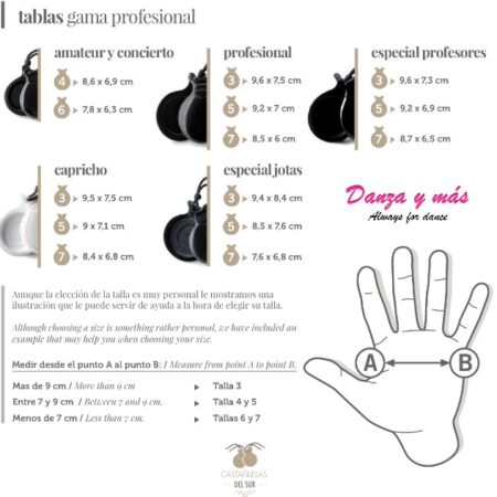 Castañuelas veteadas en blanco 1194 - Imagen 6