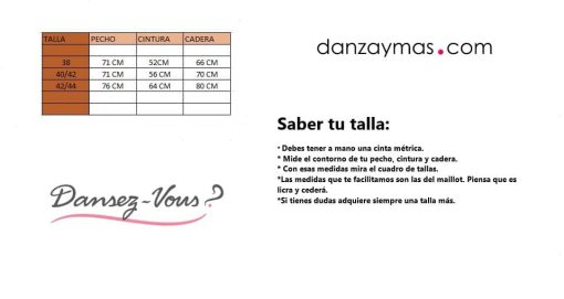 Maillot negro Dansez-Vous 1328 - Imagen 3