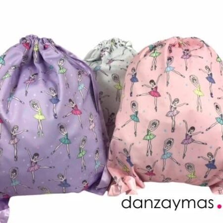 Bolsa ballet niñas de colores para colgar a la espalda