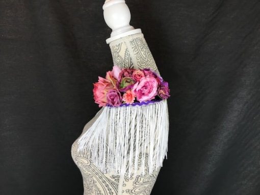 Hombreras flamencas grandes con flores para colocar en tu traje de flamenca