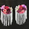 Hombreras flamencas buganvilla con flores de tela surtidas