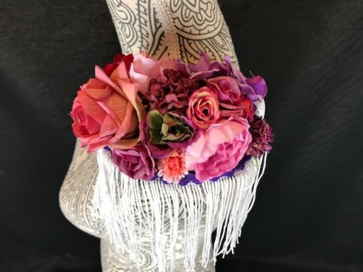 Hombreras flamencas grandes con flores para colocar en tu traje de flamenca