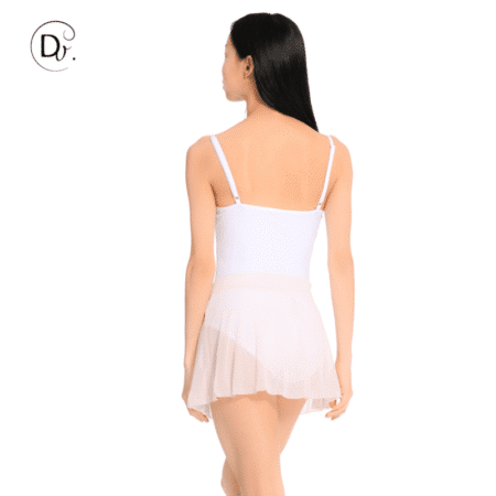 Falda ballet rosa gasa