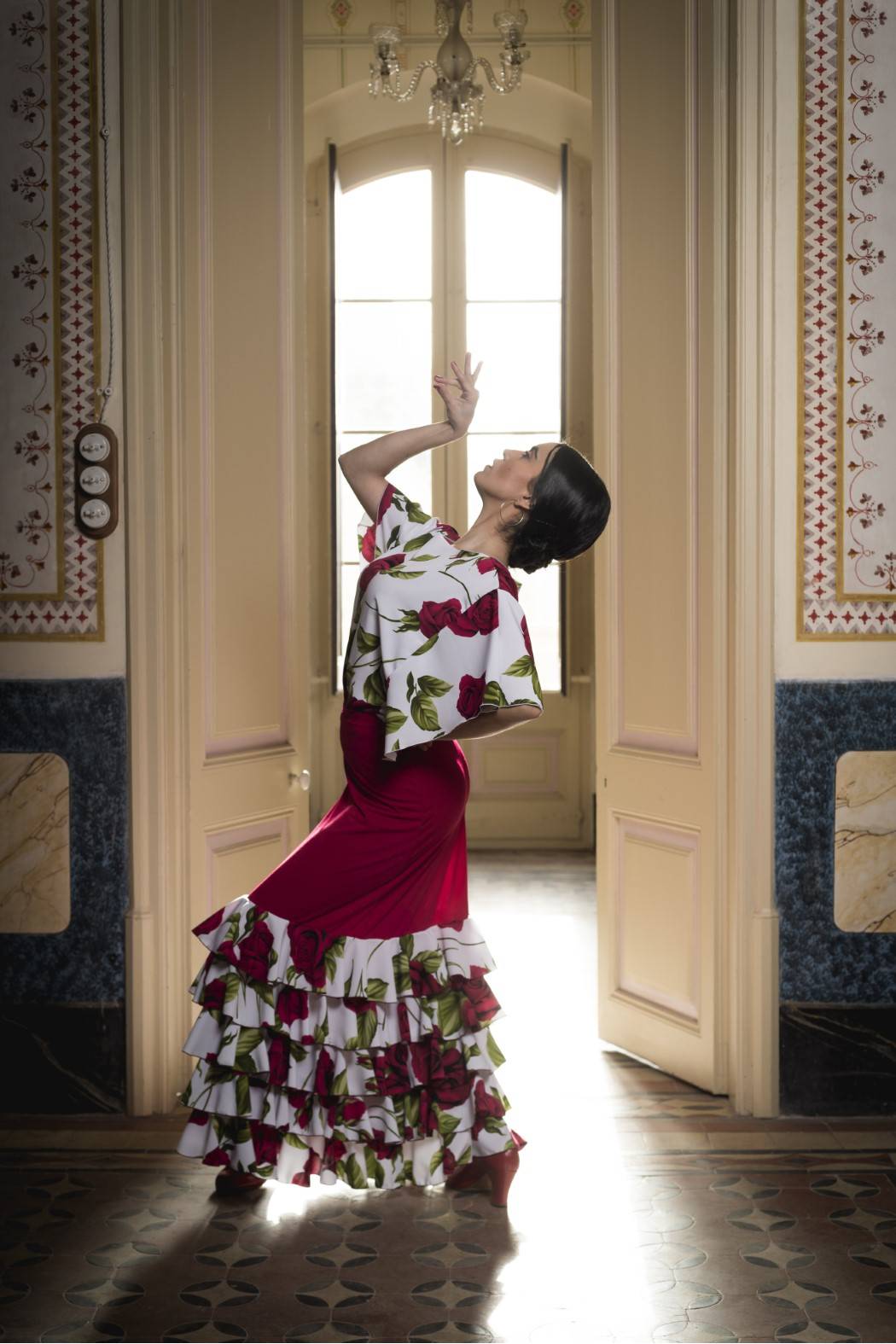 Falda Flamenca Roja para Mujer