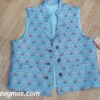 Chaleco huertano azul para traje regional murciano
