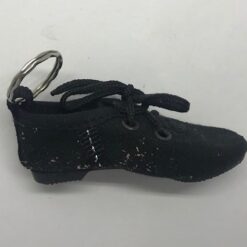 Llavero zapatillas jazz en negro con cordones