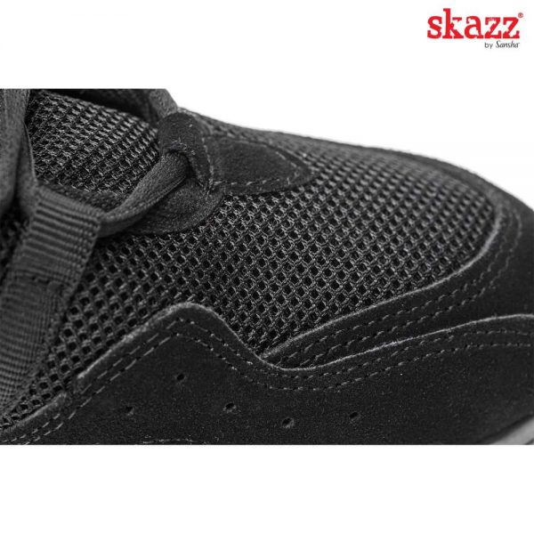 Sneakers negro de Sansha para hombre y mujer de piel