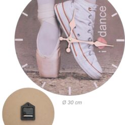 Reloj zapatillas de ballet para colgar en la pared