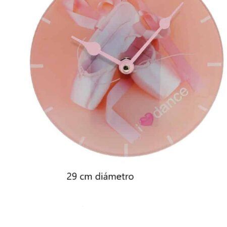 Reloj puntas ballet para colocar en la pared