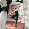 Bolsa zapatillas de ballet serigrafiada con bailarin