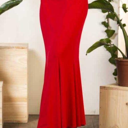 Falda flamenca roja Tajar