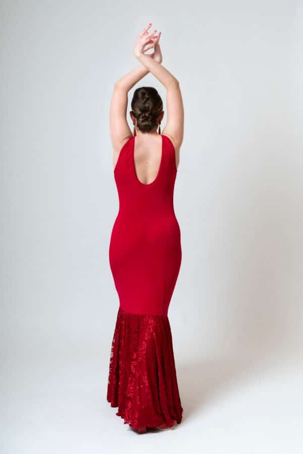 Vestido flamenca rojo encaje para actuar o lucir!!!