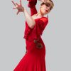 Falda roja flamenca